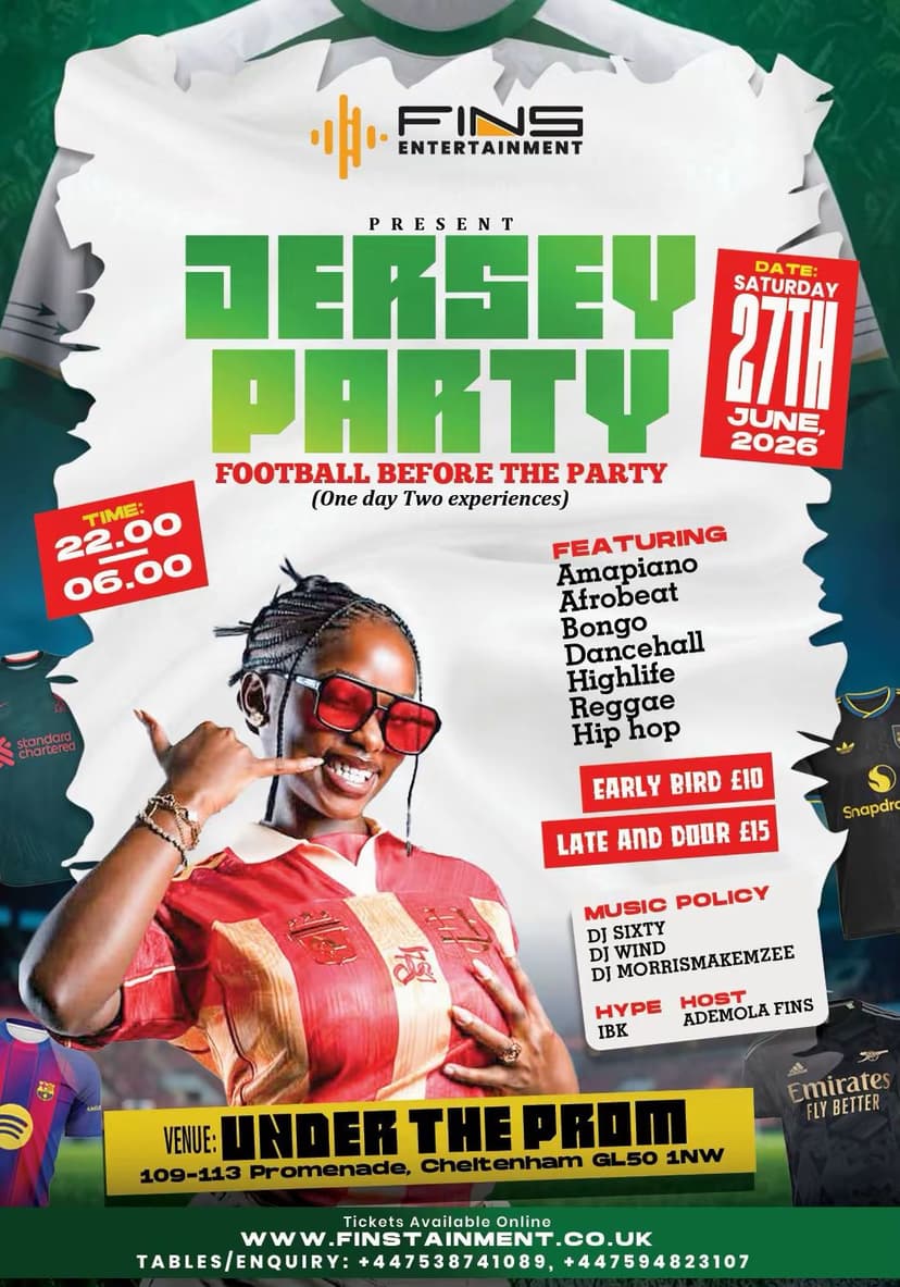 JERSEY PARTY 2026 - FOOTBALL BEFORE THE PAR