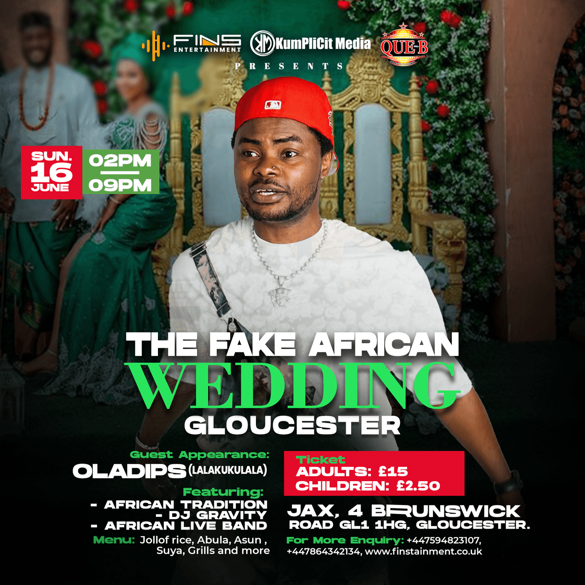 The Fake African Wedding Party Gloucester