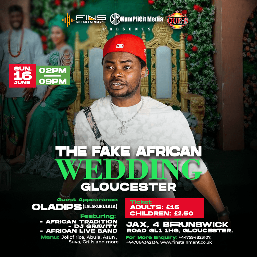 The Fake African Wedding Party Gloucester